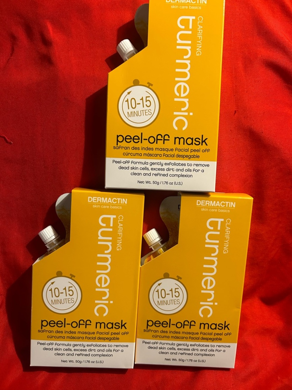 DermActin Turmeric Peel-Off Mask — Set of 3